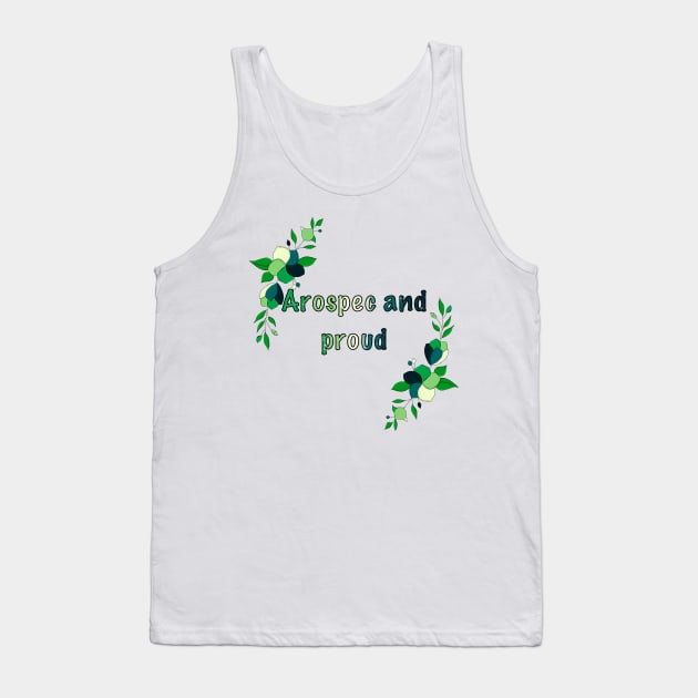 Aro-spec and proud floral design Tank Top by designedbyeliza